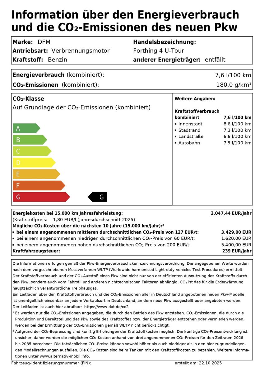 Fahrzeugabbildung DFSK Forthing4 *7SITZE*PANO*360GRAD*3 GARANTIE*
