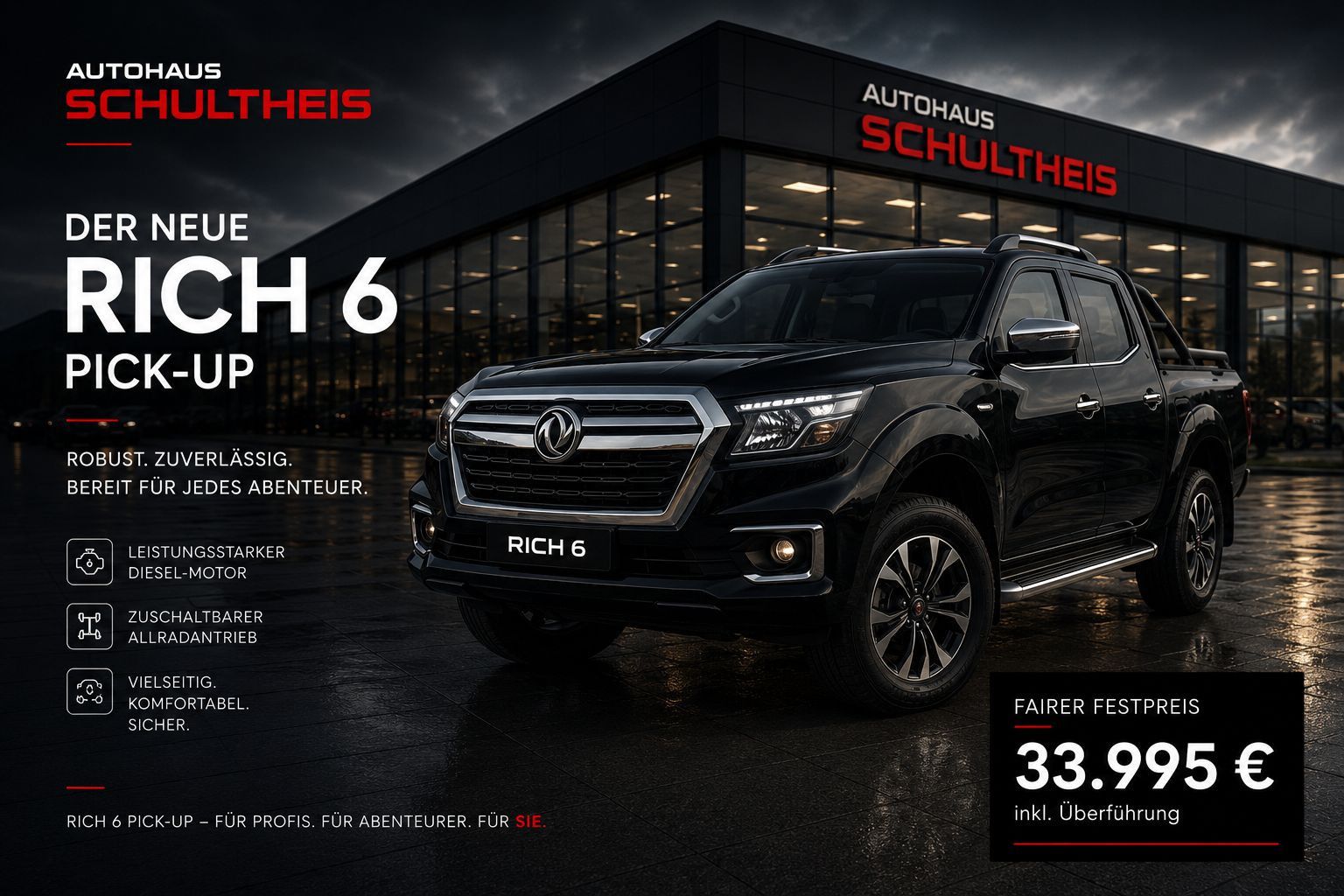 DFSK RICh 6 Pick Up MOBILITÄTSPARTNER IN FRANKFURT